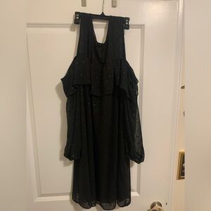 Black Cold Shoulder Dress